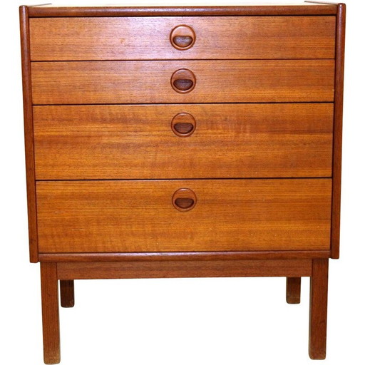 Cassettiera vintage in teak, Svezia 1960