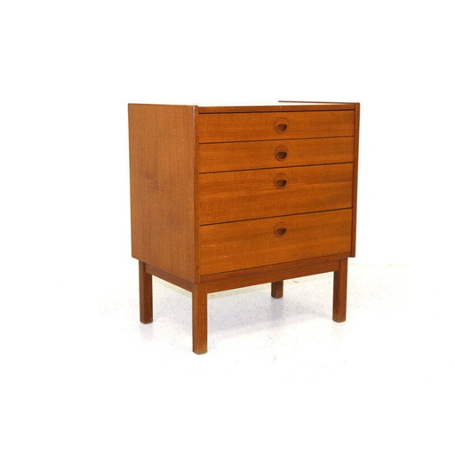 Cassettiera vintage in teak, Svezia 1960