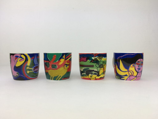 4x Corneille mugs seasons