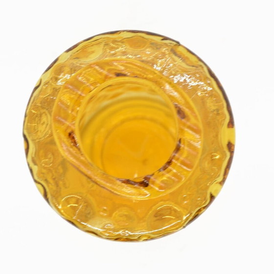 Image 1 of Vintage honey glass vase for Hirschberg, Germany 1970s