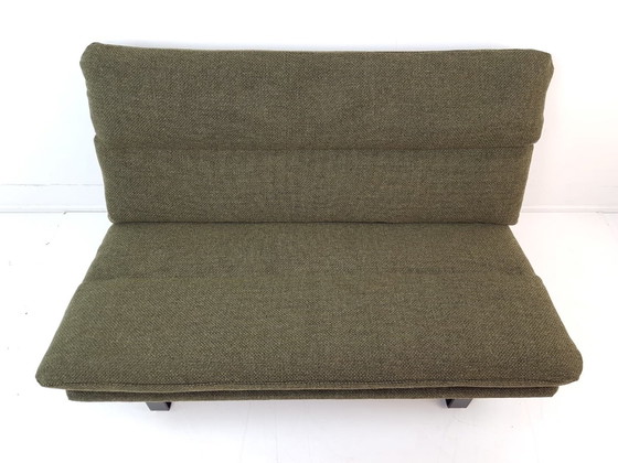 Image 1 of Vintage Artifort Kho Liang Le Two-Seater Bench Green Wool