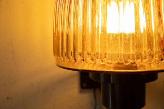Image 1 of Lampada da parete vintage a forma di fungo in vetro, applique da parete in vetro Fåglavik