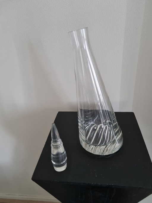 Caraffa di vetro vintage