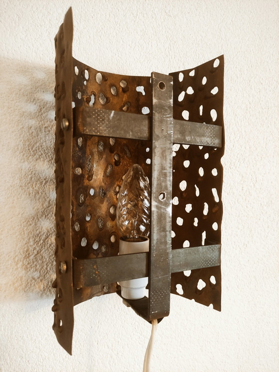 Image 1 of Lampada da parete vintage in rame