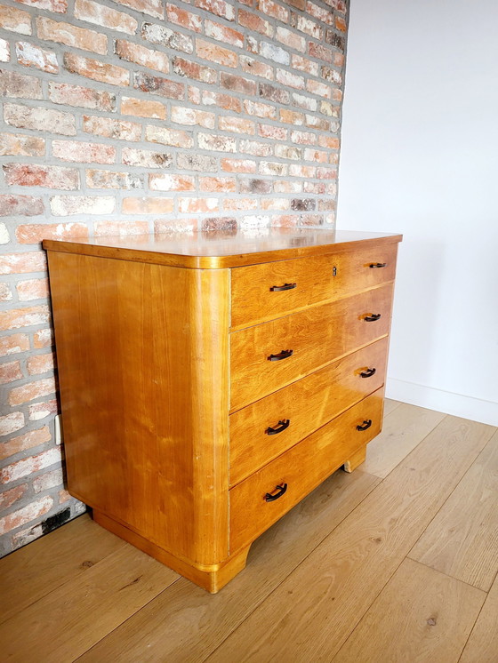 Image 1 of Toletta o cassettiera vintage con specchio, anni '60