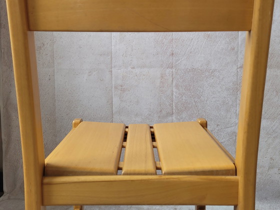 Image 1 of 4x Vintage Beech Chairs