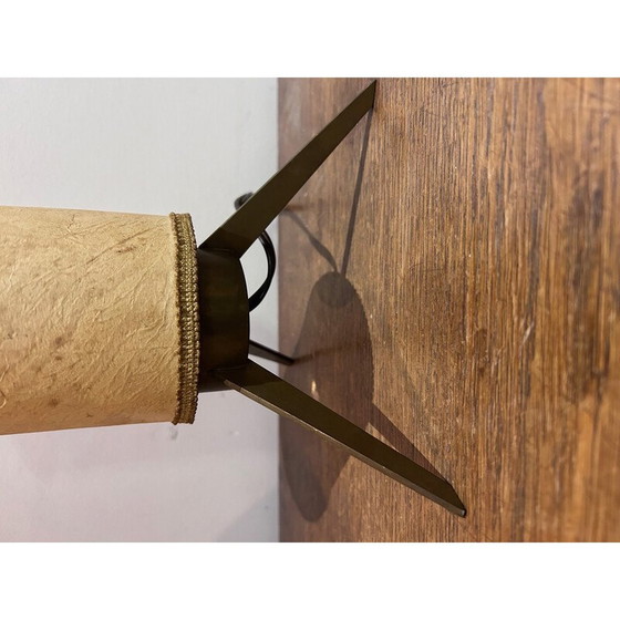Image 1 of Vintage brass tripod lamp, 1950