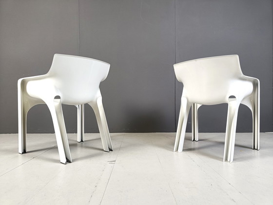 Image 1 of Set Of 12 Gaudi Dining Chairs By Vico Magistretti For Artemide, 1970S