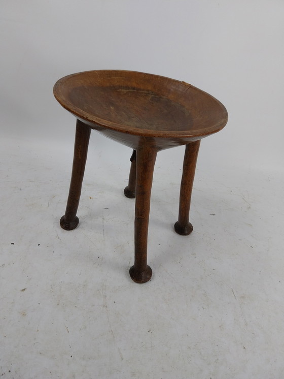 Image 1 of Tabouret africain de la tribu kamba