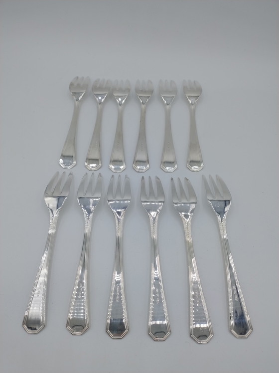 Image 1 of 12-piece S. Eugenio / Palermo silver forks