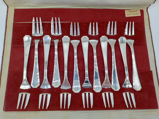 Image 1 of 12-piece S. Eugenio / Palermo silver forks