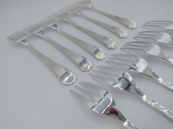 Image 1 of 12-piece S. Eugenio / Palermo silver forks