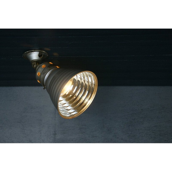 Image 1 of Vintage mirrored glass wall sconce by Zeiss-Ikon, 1930