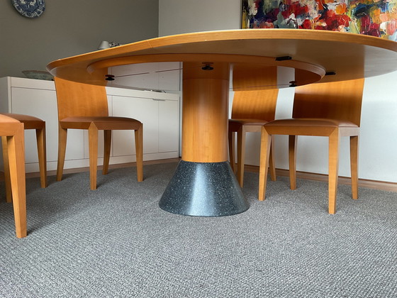 Image 1 of Arco Balance Dining Table With 6x Arco Flex Chairs