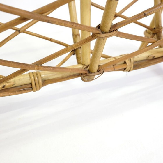 Image 1 of Vintage rattan magazine rack, 1970