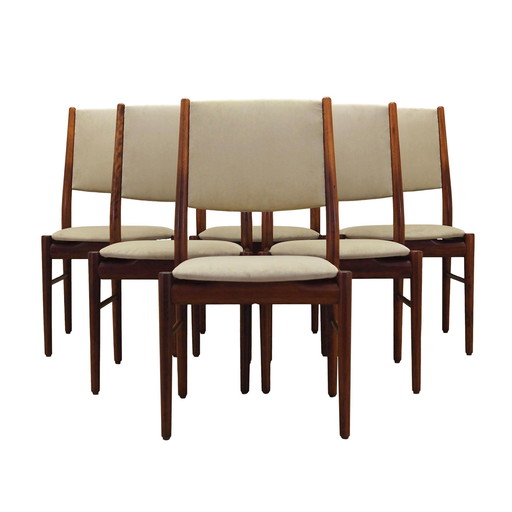 Set Of Six Mahogany Chairs, Danish Design, 1970S, Manufacturer: Skovby Møbelfabrik