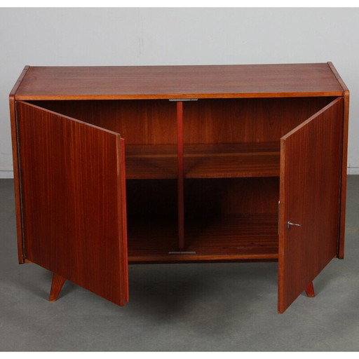 Vintage chest of drawers model U-450 in mahogany veneer by Jiroutek for Interier Praha, Czechoslovakia 1960