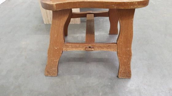 Image 1 of Brutalist oak chair