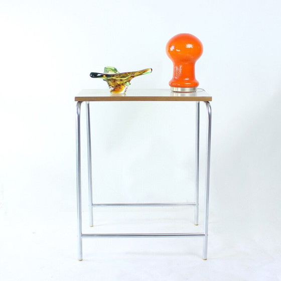 Image 1 of Vintage side table made of curved pipes, Czechoslovakia 1960