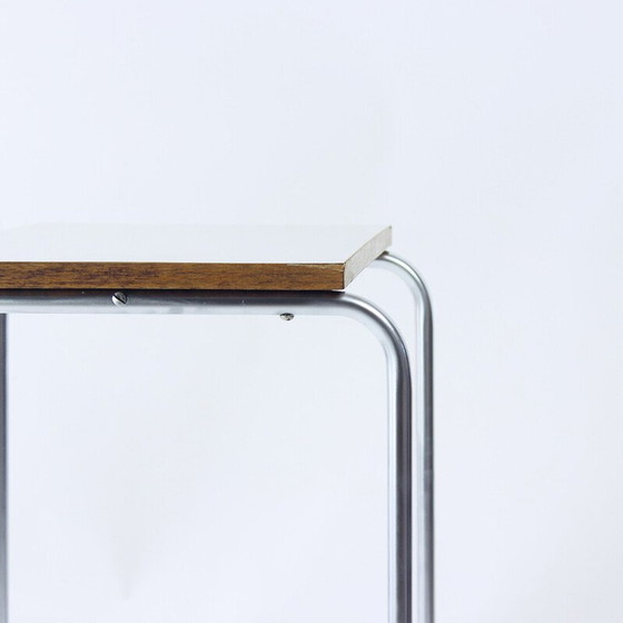 Image 1 of Vintage side table made of curved pipes, Czechoslovakia 1960