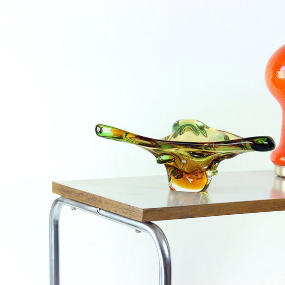 Image 1 of Vintage side table made of curved pipes, Czechoslovakia 1960