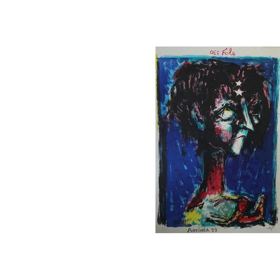 Image 1 of Vintage lithograph by Bernard Lorjou, 1959