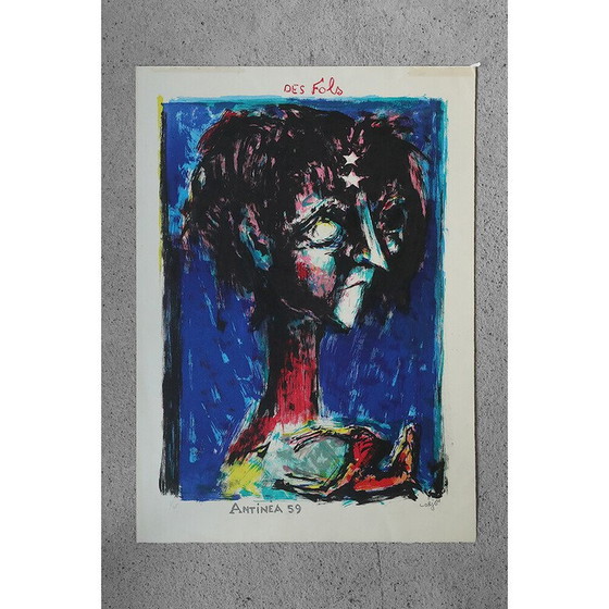 Image 1 of Vintage lithograph by Bernard Lorjou, 1959