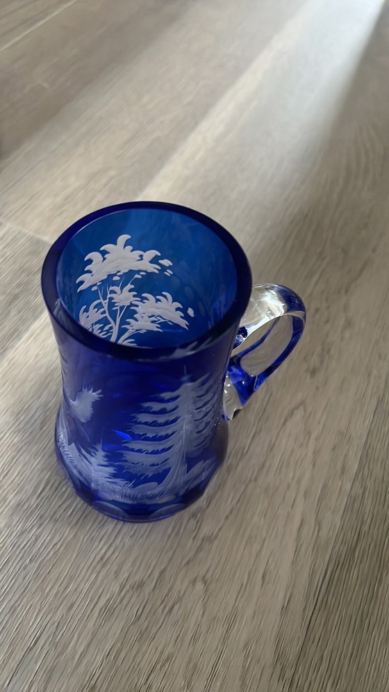 Image 1 of Bohemia Crystal Beer Stein With Polished Image