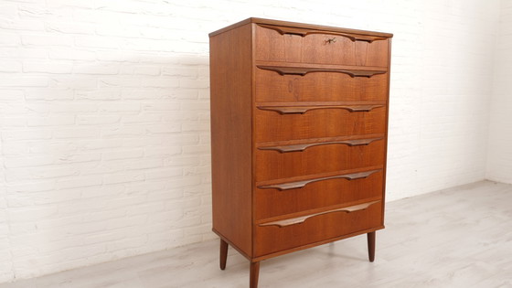 Image 1 of Cassettiera danese vintage | Teak | 6 cassetti | 122 cm