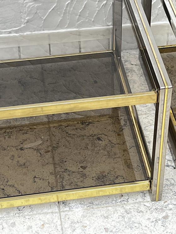 Image 1 of Brass Coffee Table Duo