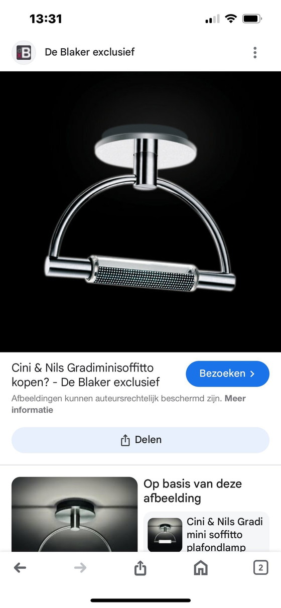 Image 1 of Cini & Nils Gradi Mini Parete Led Wall Lamp.