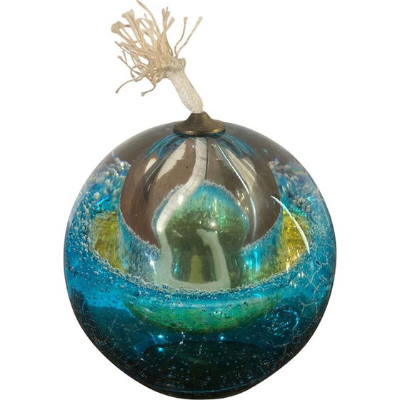 Vintage blown glass oil lamp 1970 60 Whoppah