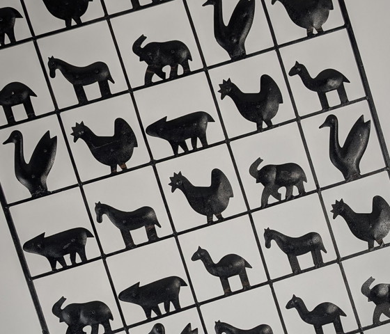 Image 1 of Animal Screen By Atelier Marolles And Jean Touret In Wrought Iron 1950S