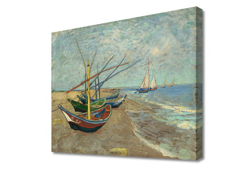 Vincent van Gogh - Fishing boats on the beach at Les Saintes-Maries-de-la-Mer