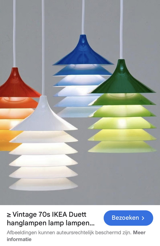 Image 1 of IKEA pendant lamps Duet by Bent Gantzel Boysen