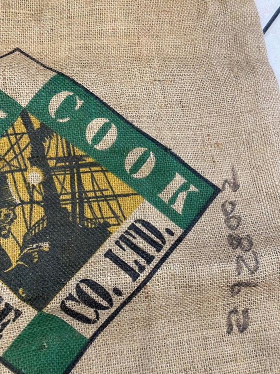 Image 1 of Borsa di tela vintage autentica e antica del Capitano Cook Hawaiian Islands Coffee USA