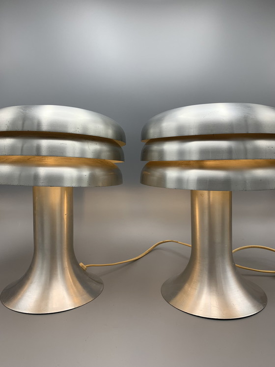 Image 1 of 2x Hans Agne Jakobsson Lamingo Bn25 Mid - Century Lamps