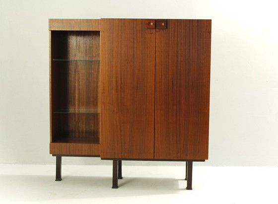 Image 1 of Cassettiera in mogano con libreria anni &#39;70