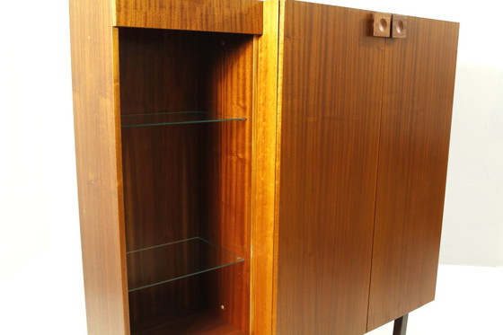 Image 1 of Cassettiera in mogano con libreria anni &#39;70