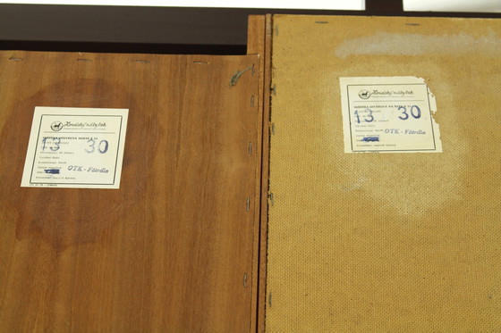 Image 1 of Cassettiera in mogano con libreria anni &#39;70