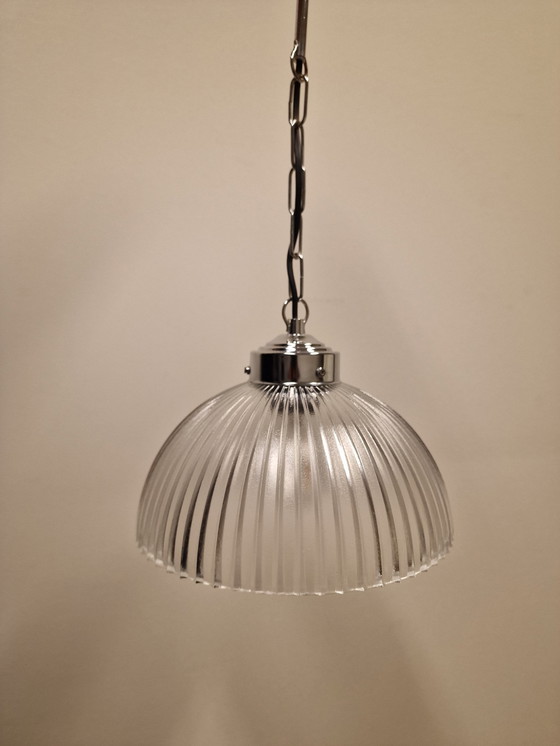 Image 1 of Lampada a sospensione in vetro vintage