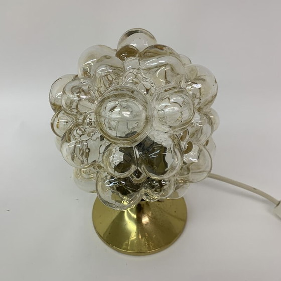 Image 1 of Vintage glass table lamp by Helena Tynell, Germany 1970s