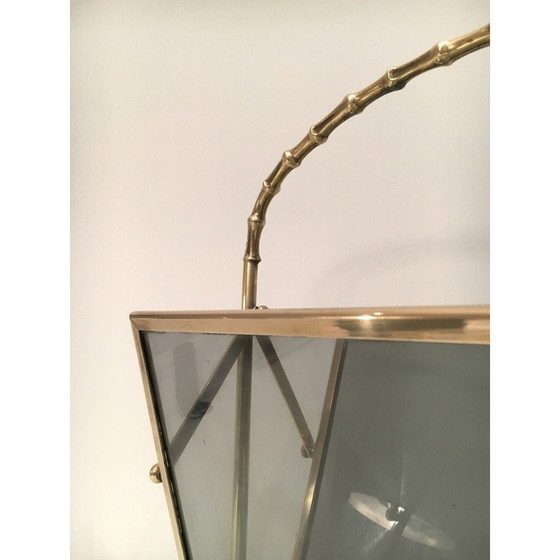 Image 1 of Vintage brass magazine rack by Maison Baguès