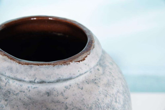 Image 1 of Vaso vintage azzurro Scheurich 185-39, vaso Japandi anni '60