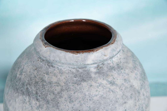 Image 1 of Vaso vintage azzurro Scheurich 185-39, vaso Japandi anni '60