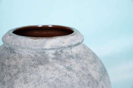 Image 1 of Vaso vintage azzurro Scheurich 185-39, vaso Japandi anni '60