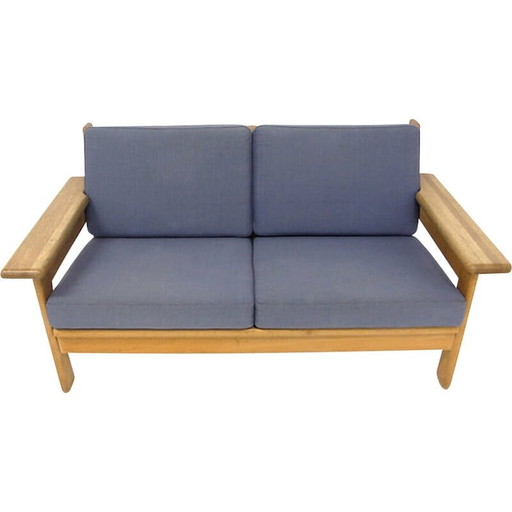 Vintage Scandinavian 2 seater sofa "Laboremus" by Viborg, Denmark 1960
