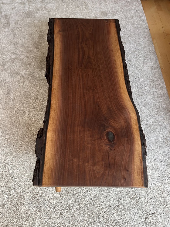 Image 1 of Handmade Designer Coffee Table Walnut rustical style by Ralf Ott