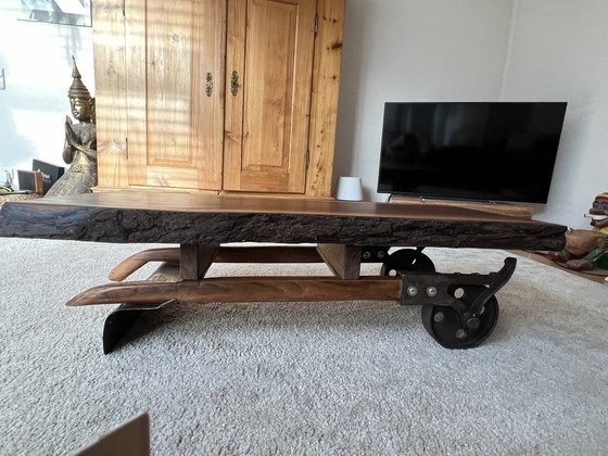 Image 1 of Handmade Designer Coffee Table Walnut rustical style by Ralf Ott