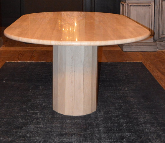 Image 1 of Tavertine Dining Table